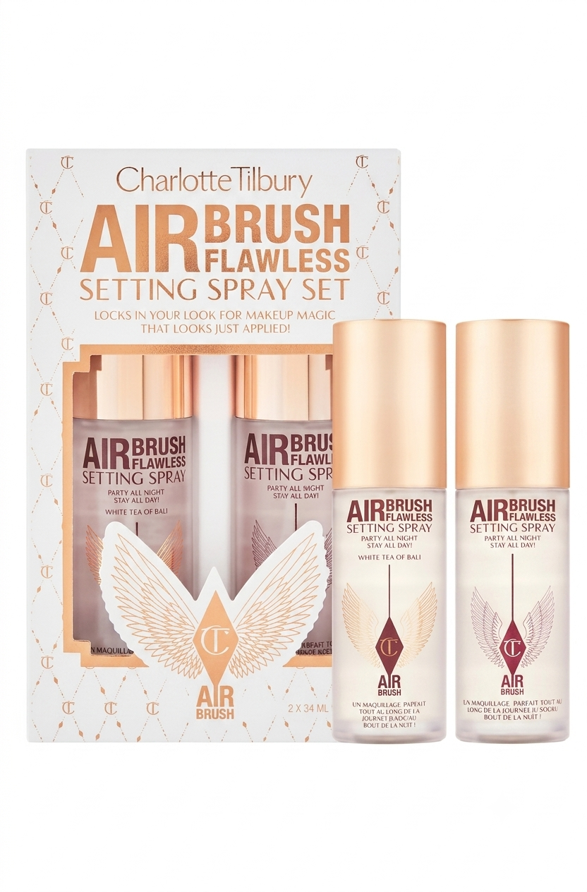 Airbrush Flawless Setting Spray Duo Gift Set | Charlotte Tilbury