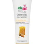 sebamed shower gel with almond milk and honey