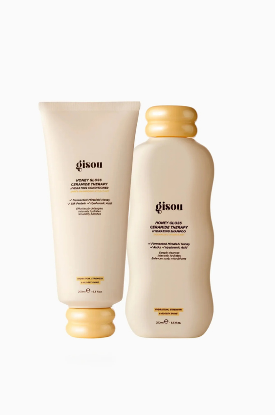 Gisou Honey Gloss Ceramide Shampoo + Conditioner